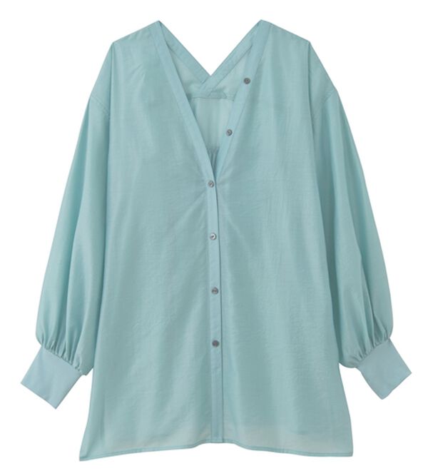 RANAN（ラナン）の「ディープVネックシアーシャツ（シャツ）」｜詳細画像