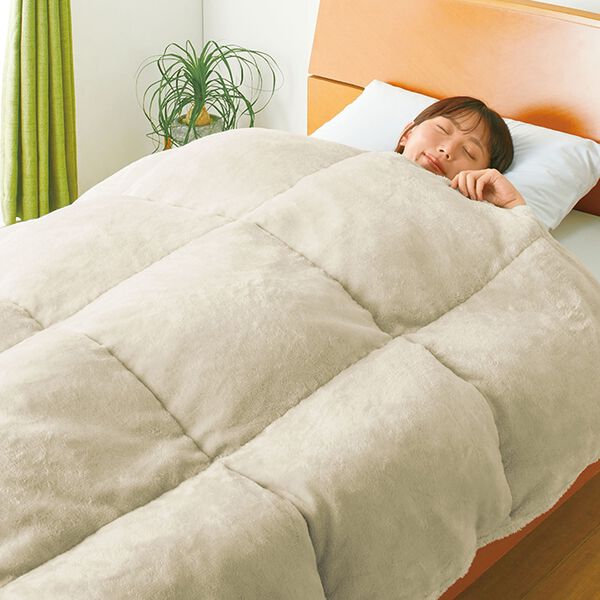 クロスカーレ掛け布団 毛布 オールインワン毛布 ダブル 190×210cm