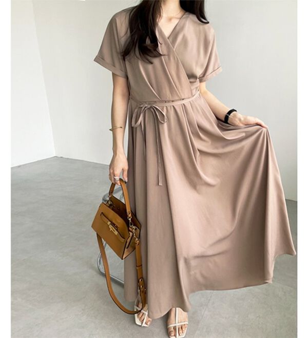 GeeRA（ジーラ）の「カシュクールフレアーワンピース（その他ワンピース）」｜詳細画像