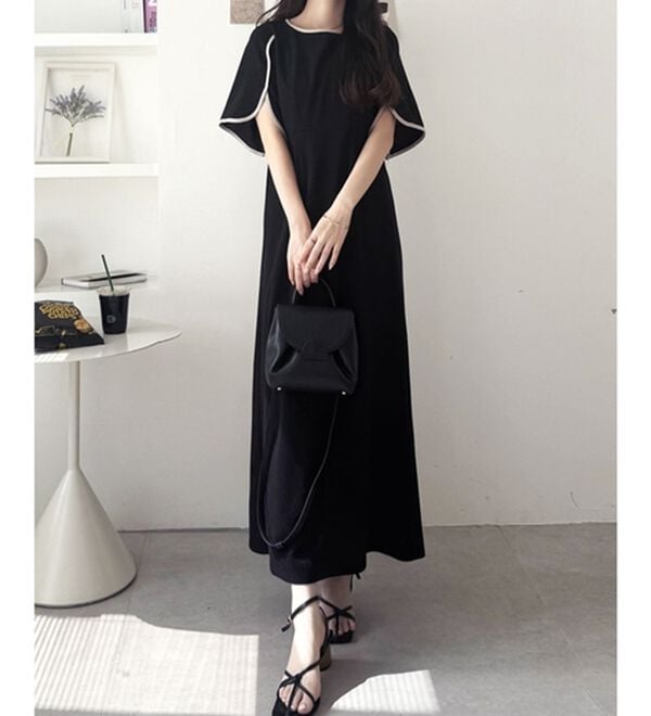 GeeRA（ジーラ）の「スリット入りフレアースリーブワンピース（その他ワンピース）」｜詳細画像