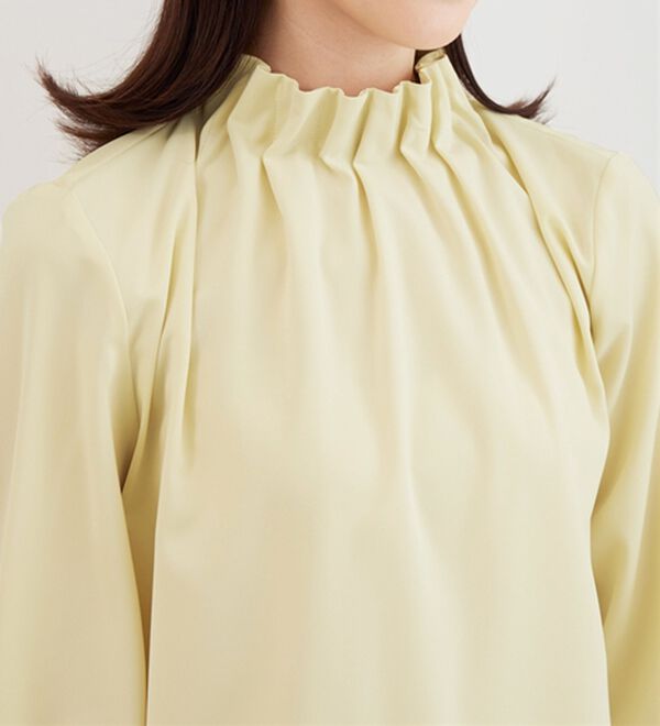 BELLUNA（ベルーナ）の「着脱楽々！タックデザインブラウス（ブラウス）」｜詳細画像