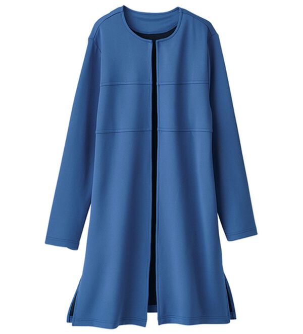 BELLUNA（ベルーナ）の「なめらかテンセル（ＴＭ）繊維混配色ノーカラーコーディガン（その他カーディガン）」｜詳細画像