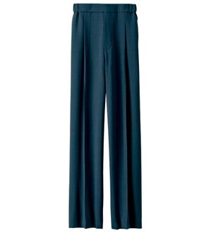 BELLUNA（ベルーナ）の「＜爽楽＞ストレッチワイドパンツ（フルレングスパンツ）」｜ネイビー