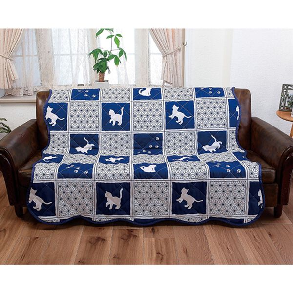 「にゃんこマルチキルトカバー（ソファーカバー）」｜詳細画像