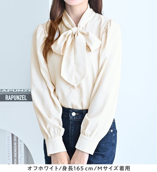 alotta（アロッタ）の「ボウタイデザインブラウス（ブラウス）」｜詳細画像