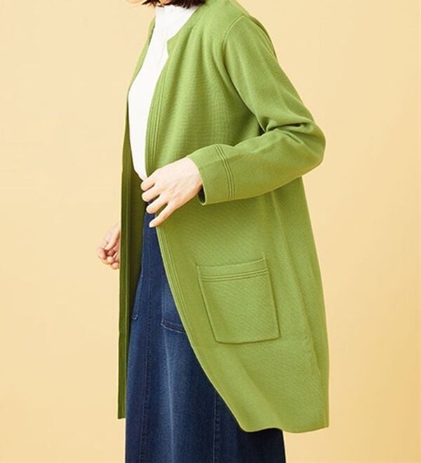 BELLUNA（ベルーナ）の「嬉しい機能付！ミラノリブカーディガン（ニットカーディガン）」｜詳細画像