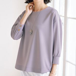 BELLUNA（ベルーナ）の「ストレッチ素材シンプルブラウス（ブラウス）」｜詳細画像