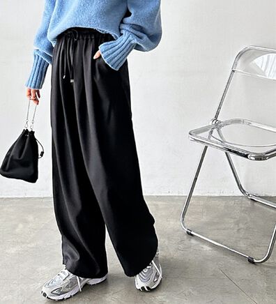 GeeRA（ジーラ）の「ウールライクダブルタックイージーパンツ（フルレングスパンツ）」