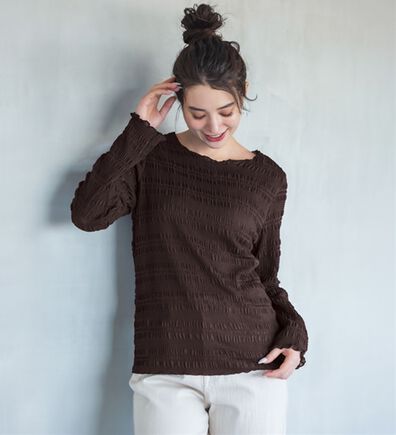 RANAN（ラナン）の「シャーリングプルオーバー（カットソー）」