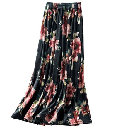 BELLUNA（ベルーナ）の「《エレガントコーデの大正解！》ベロア素材フレアースカート（ロングスカート）」