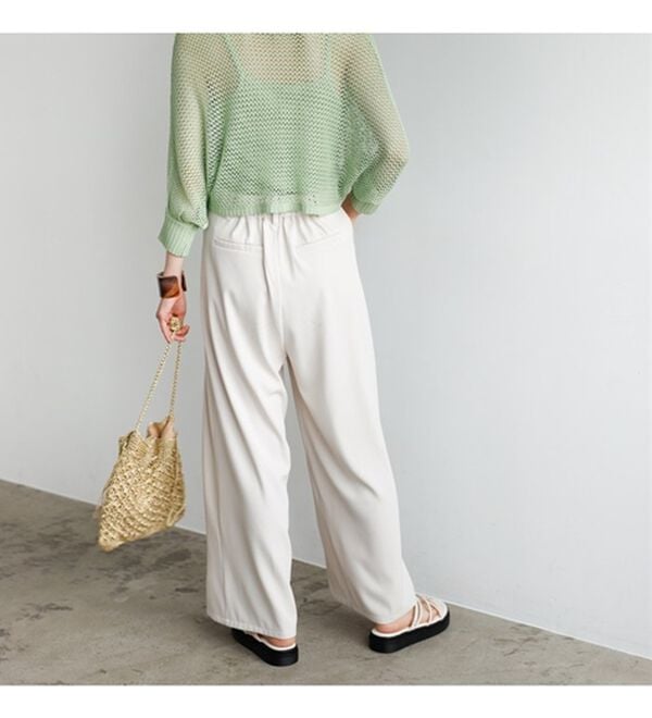 GeeRA（ジーラ）の「２タックデザインポケットワイドパンツ（フルレングスパンツ）」｜詳細画像