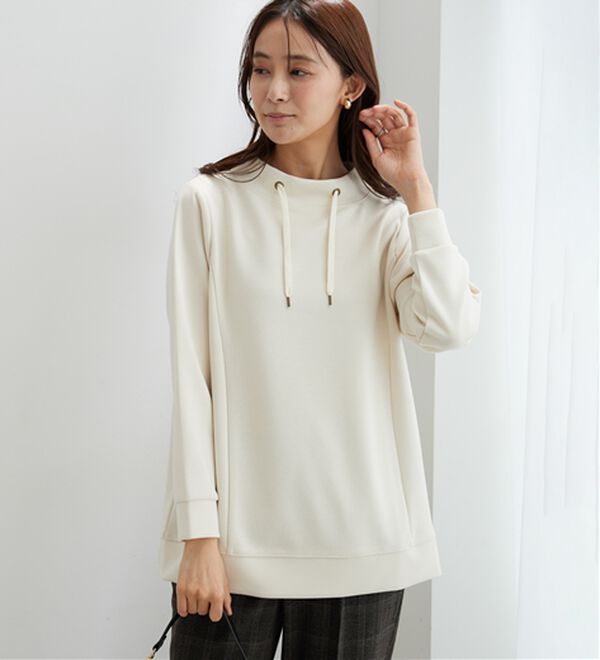 BELLUNA（ベルーナ）の「【新色追加】ワイドネックサイド切替プルオーバー（カットソー）」｜詳細画像