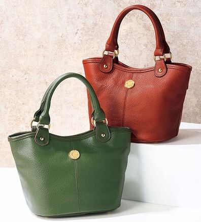 ルフラン（ルフラン）の「＜豊岡工房＞牛革手提げ（ハンドバッグ）」