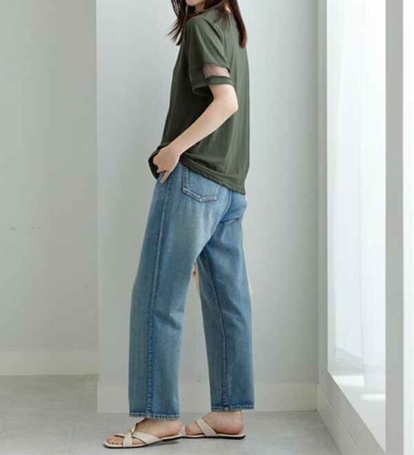 BELLUNA（ベルーナ）の「【接触冷感】ヒンヤリ冷感！箔プリントロゴプルオーバー（カットソー）」｜詳細画像