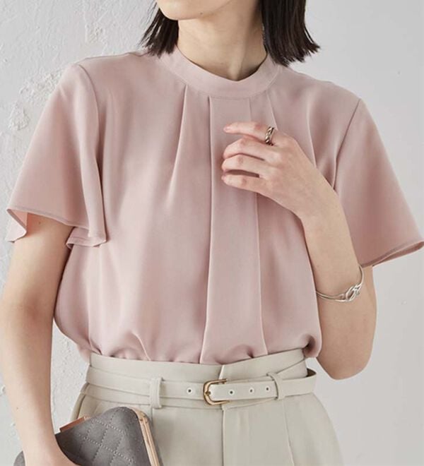 RANAN（ラナン）の「【新色追加】機能付タックデザインブラウス（ブラウス）」｜詳細画像