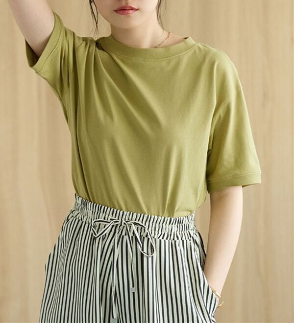 BELLUNA（ベルーナ）の「ヒンヤリ！綿１００％大人顔サマ見えＴシャツ（Tシャツ）」｜詳細画像