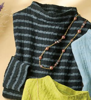 ルフラン（ルフラン）の「ジャカード柄プルオーバー（カットソー）」｜黒系