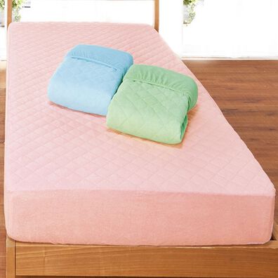 「お買得パッド一体型ボックスシーツ３色組（ボックスシーツ・ベッドシーツ）」