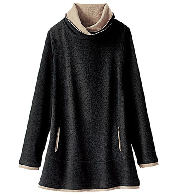 BELLUNA（ベルーナ）の「衿デザイン配色チュニック（チュニック）」｜詳細画像