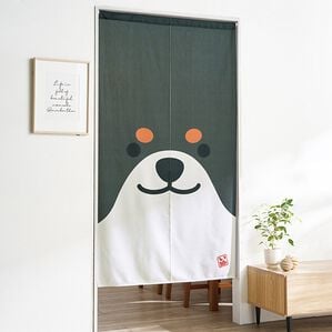 「しば日和のれん（のれん・間仕切り・カフェカーテン）」｜黒しば