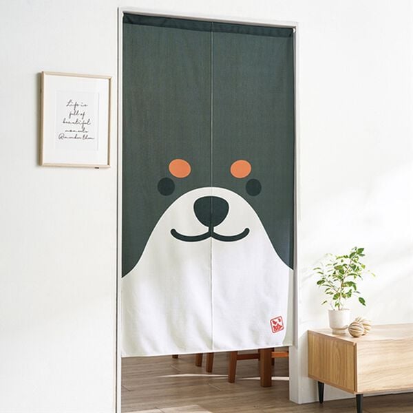 「しば日和のれん（のれん・間仕切り・カフェカーテン）」｜黒しば