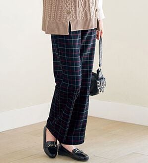 BELLUNA（ベルーナ）の「サイズ満載！柔らかセミワイドパンツ（ワイドパンツ・ガウチョ）」｜詳細画像