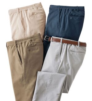 「＜コムルヴァン・オム＞極サラッと感激パンツ（メンズフルレングスパンツ）」｜詳細画像