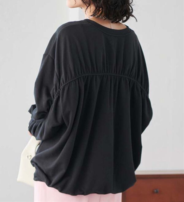 RANAN（ラナン）の「バックギャザーデザインスウェット（カットソー）」｜詳細画像