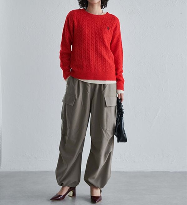 RANAN（ラナン）の「ウール調ツイルカーゴパンツ（その他パンツ）」｜詳細画像