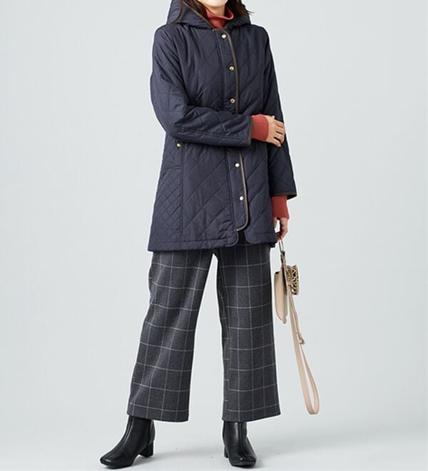 BELLUNA（ベルーナ）の「ウール調ふっくらワイドパンツ（ワイドパンツ・ガウチョ）」｜詳細画像