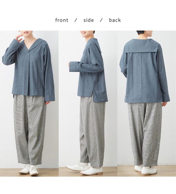 Viola e Viola（ヴィオラ エ ヴィオラ）の「セーラースキッパー衿ブラウス（ブラウス）」｜詳細画像