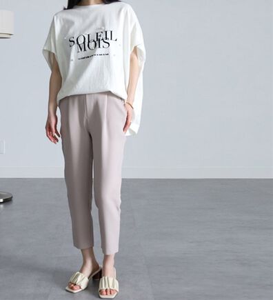 RANAN（ラナン）の「美脚シルエットクロップドパンツ（フルレングスパンツ）」