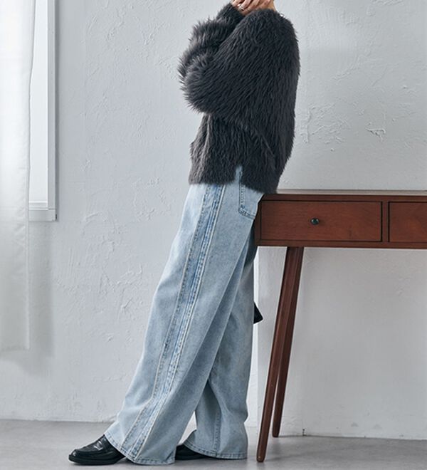 RANAN（ラナン）の「ロングフェザーシャギーニット（ニット・セーター）」｜詳細画像