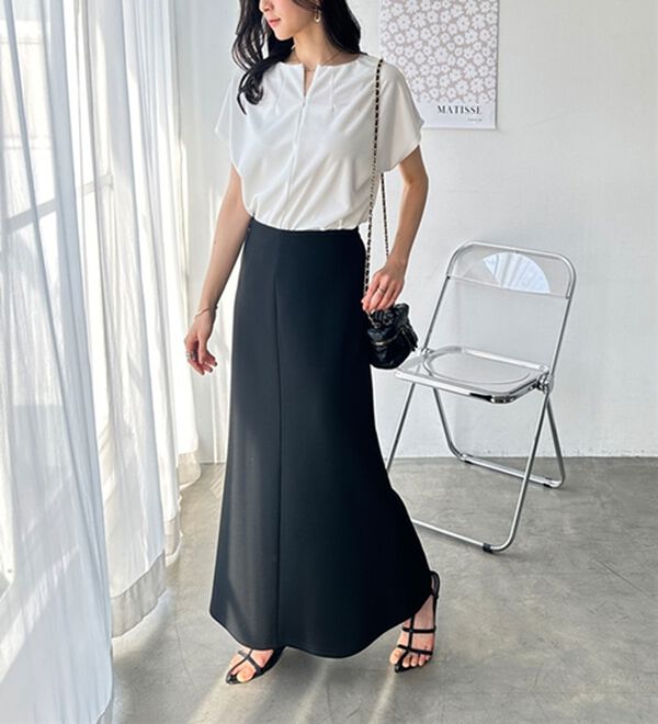 GeeRA（ジーラ）の「前後２ＷＡＹハーフジップＴブラウス（ブラウス）」｜詳細画像