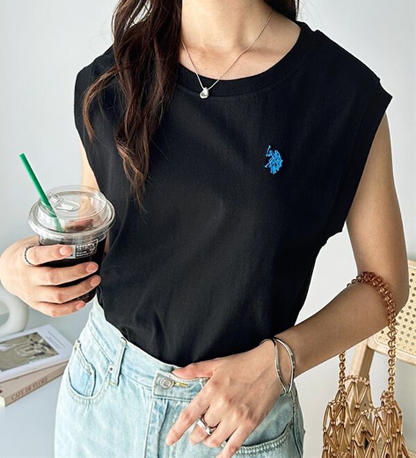 GeeRA（ジーラ）の「【Ｕ．Ｓ．　ＰＯＬＯ　ＡＳＳＮ．】ノースリＴシャツ（タンクトップ・キャミソール）」｜詳細画像