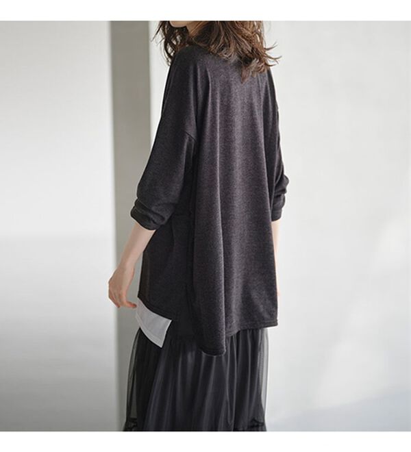 RANAN（ラナン）の「レイヤード風ニットソーチュニック（チュニック）」｜詳細画像