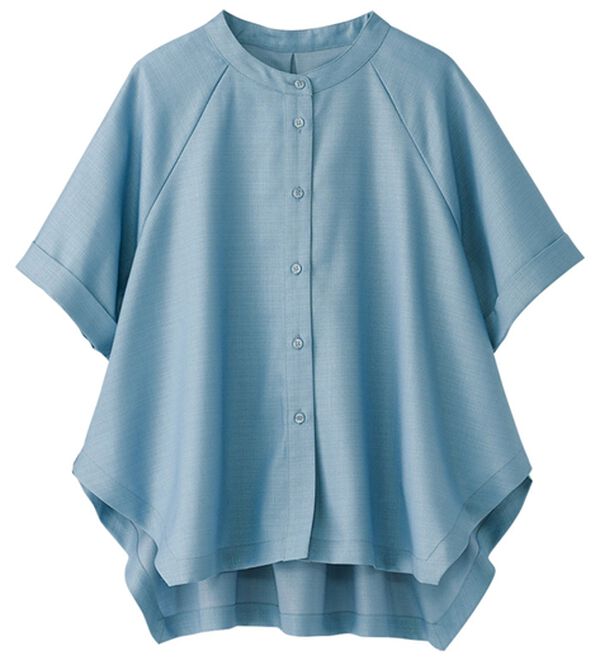 BELLUNA（ベルーナ）の「華奢見せ！麻調素材ラグラン切替ブラウス（ブラウス）」｜詳細画像