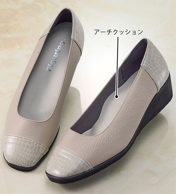 ルフラン（ルフラン）の「フィグリーノ　４Ｅクロコ型押やわらかレザーパンプス（パンプス）」｜詳細画像