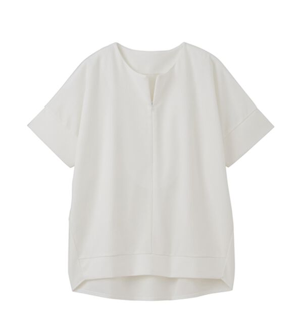 RANAN（ラナン）の「ハーフジップコクーンプルオーバー（チュニック）」｜詳細画像