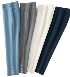 ルフラン（ルフラン）の「【４本組】さらっとクロップドパンツ＜ポッピン＞（クロップドパンツ）」｜詳細画像