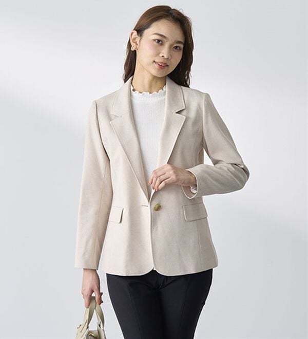 BELLUNA（ベルーナ）の「＜楽スタフィット＞シリーズ（ジャケット・パンツ・ベスト）（フルレングスパンツ）」｜詳細画像