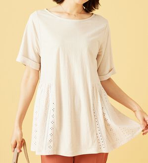 BELLUNA（ベルーナ）の「ヒンヤリ！サイドレース切替チュニック（チュニック）」｜詳細画像