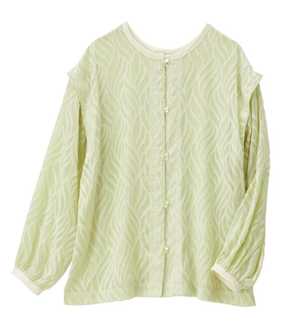 GeeRA（ジーラ）の「２ＷＡＹシアージャカードブラウス（ブラウス）」｜詳細画像