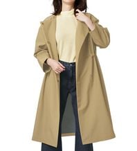 RANAN（ラナン）の「２つの機能付！ロング丈ノーカラーコート（ロングコート）」