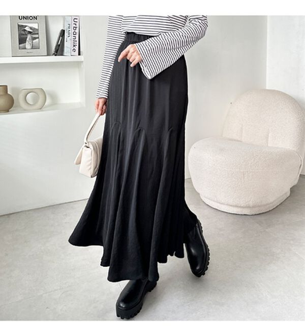 GeeRA（ジーラ）の「切替フレアーロングスカート（ロングスカート）」｜詳細画像