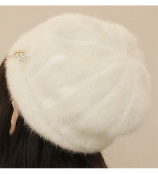 BELLUNA（ベルーナ）の「アンゴラ入りふんわり帽子（帽子）」｜詳細画像