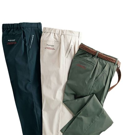 「【３本組】＜ダンロップ・リファインド＞綿タッチアクティブチノパンツ（メンズフルレングスパンツ）」