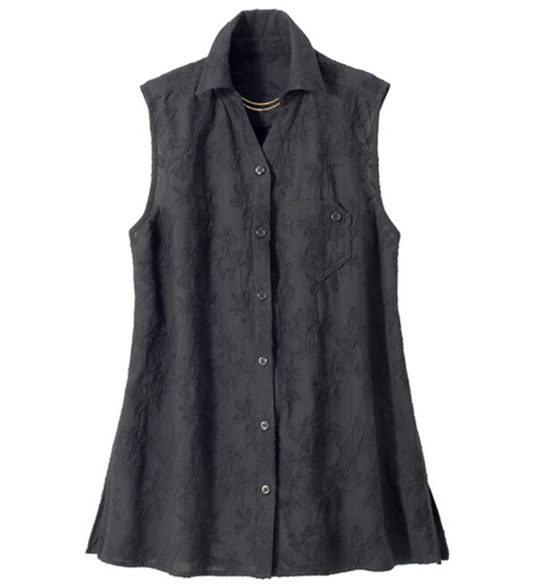 ルフラン（ルフラン）の「Ｔシャツにさらっと！コード刺しゅうベスト（ベスト）」｜詳細画像