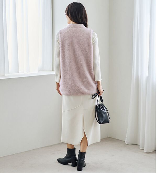 LAVIENNE（ラヴィエンヌ）の「ふわふわ暖かフリースベスト（ベスト）」｜詳細画像