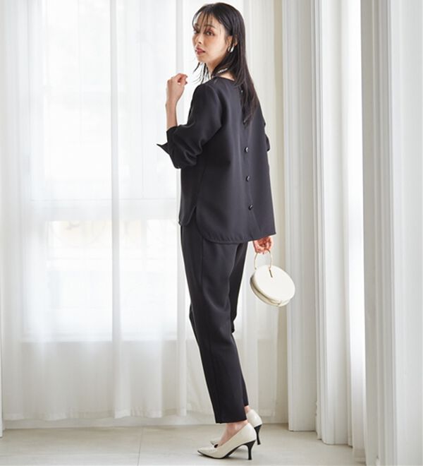 RANAN（ラナン）の「【選べるデザイン】楽してきれい見え！セットアップ（ブラウススーツ）」｜詳細画像